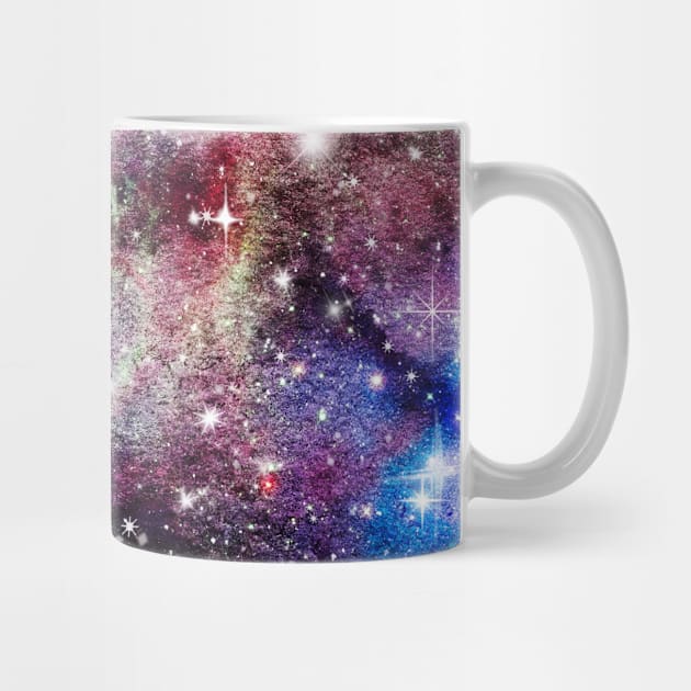Colorful Universe Nebula Galaxy And Stars by jodotodesign